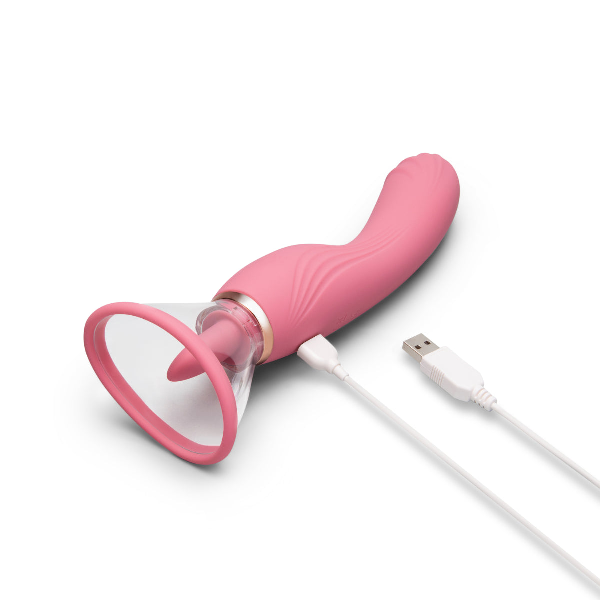 Le Wand Lick Double Ended Vibrator With Tongue Stimulator Pink