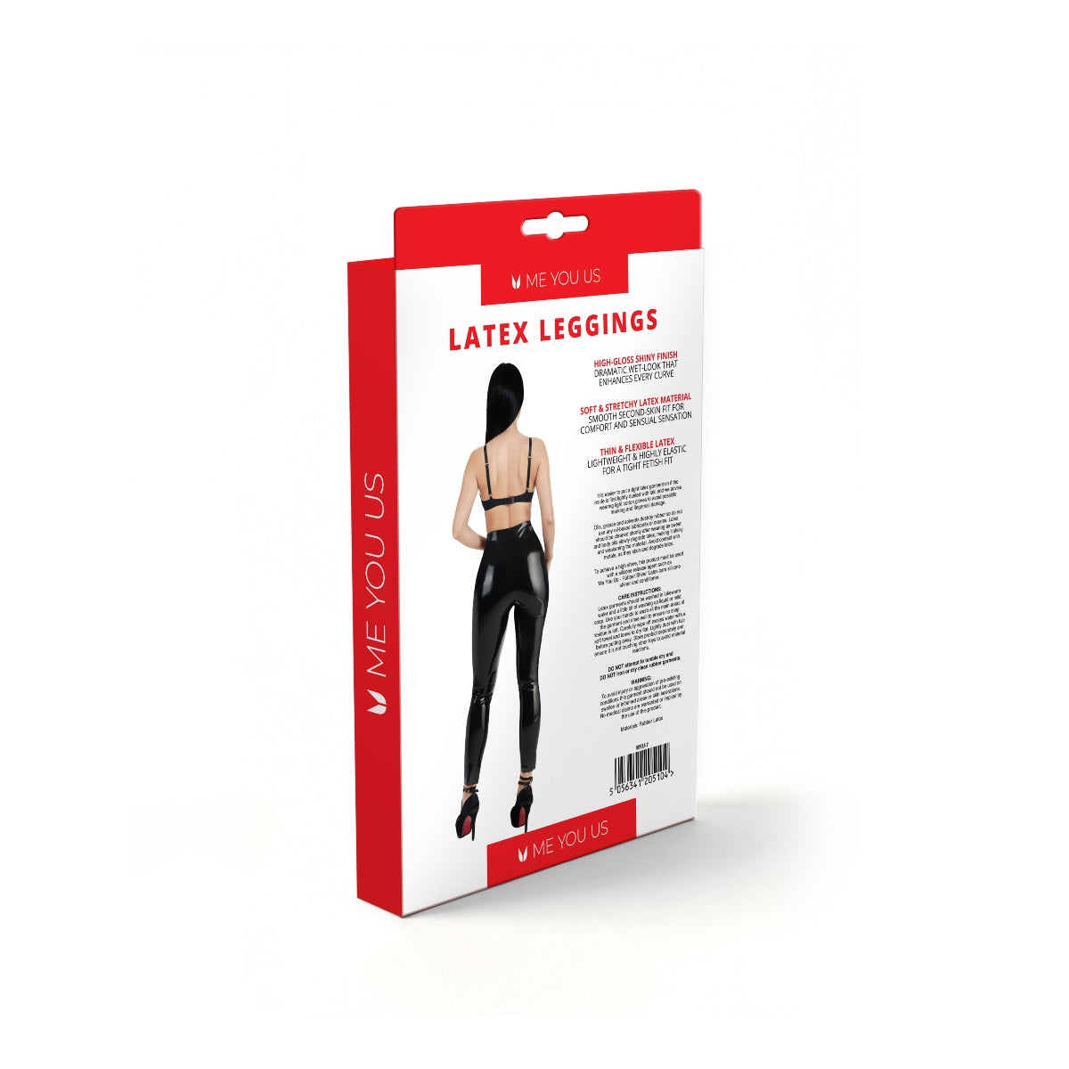 Me You Us Latex Leggings Black