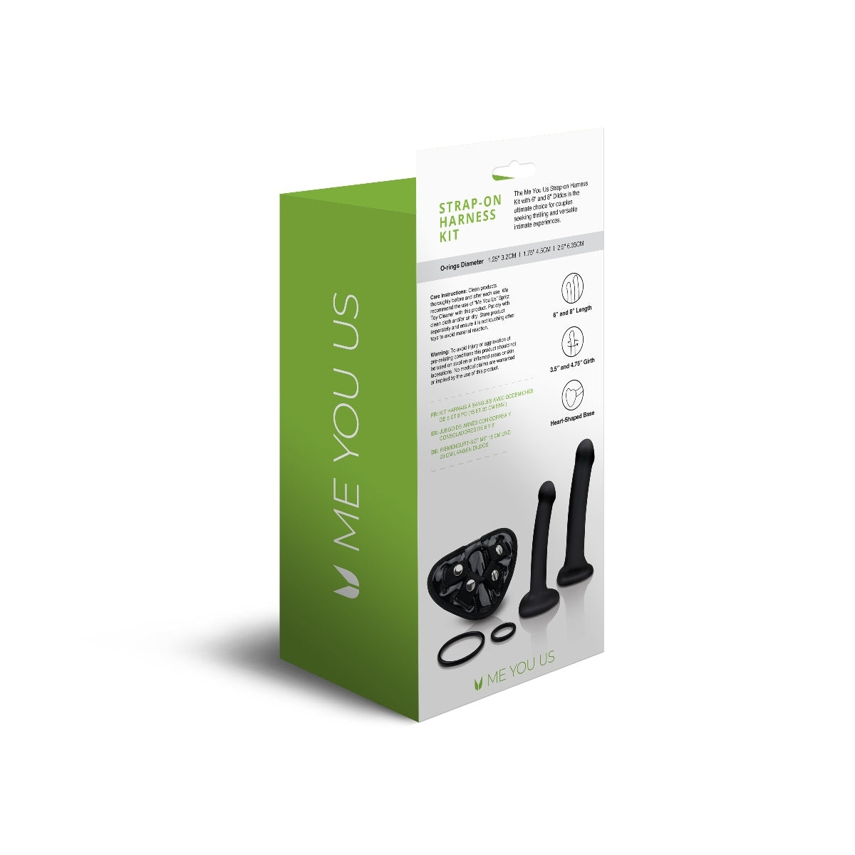 Me You Us Strap-On Harness Kit With Dildos Black