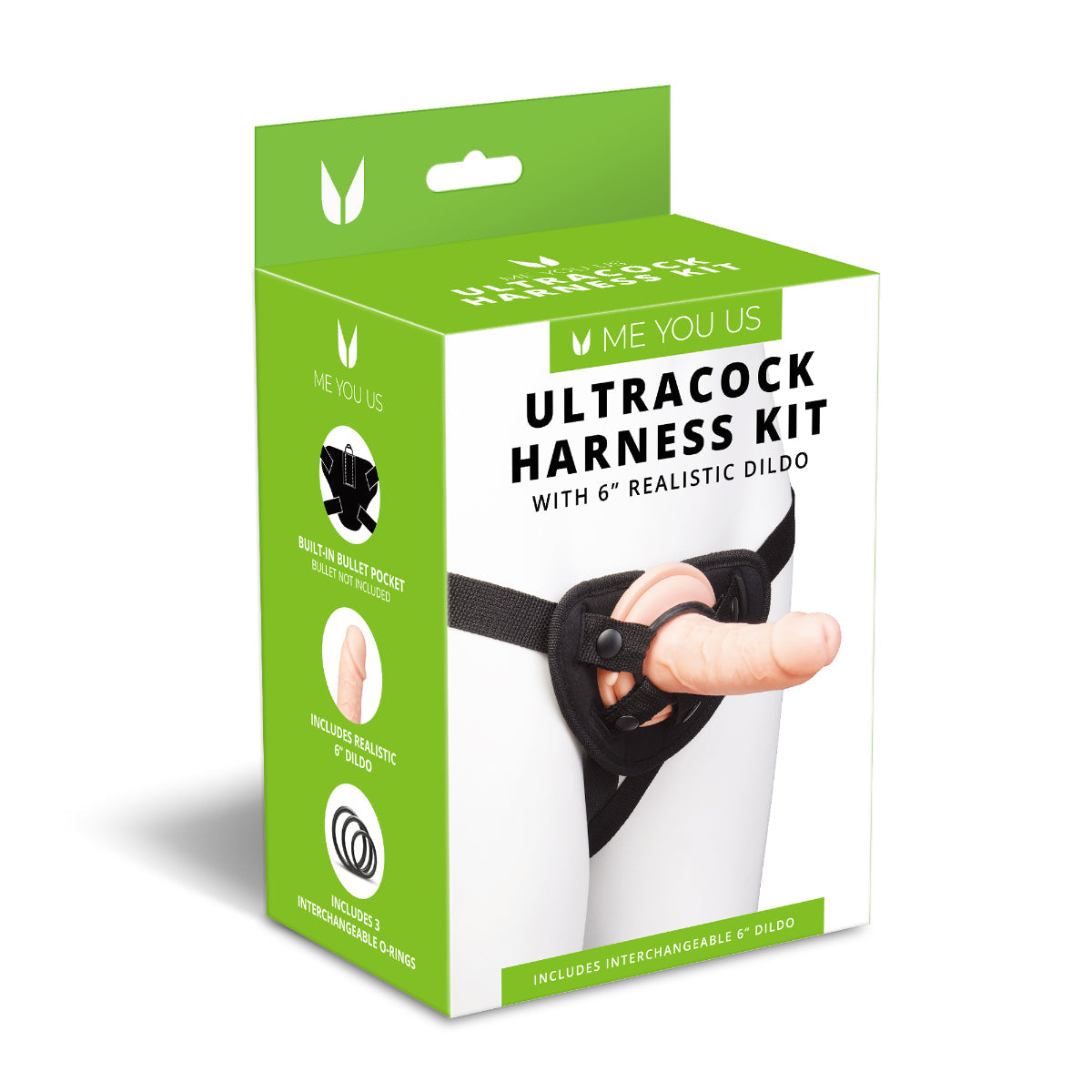 Me You Us Ultracock Strap On Harness Kit Black