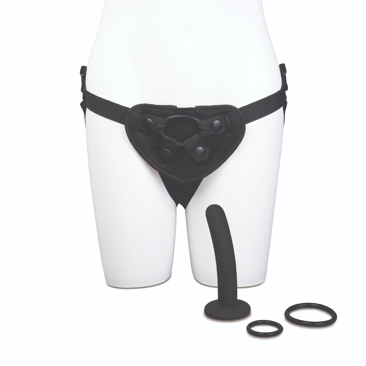 Me You Us Pegging Strap On Harness Kit With Beginner Dildo Black 5 Inch