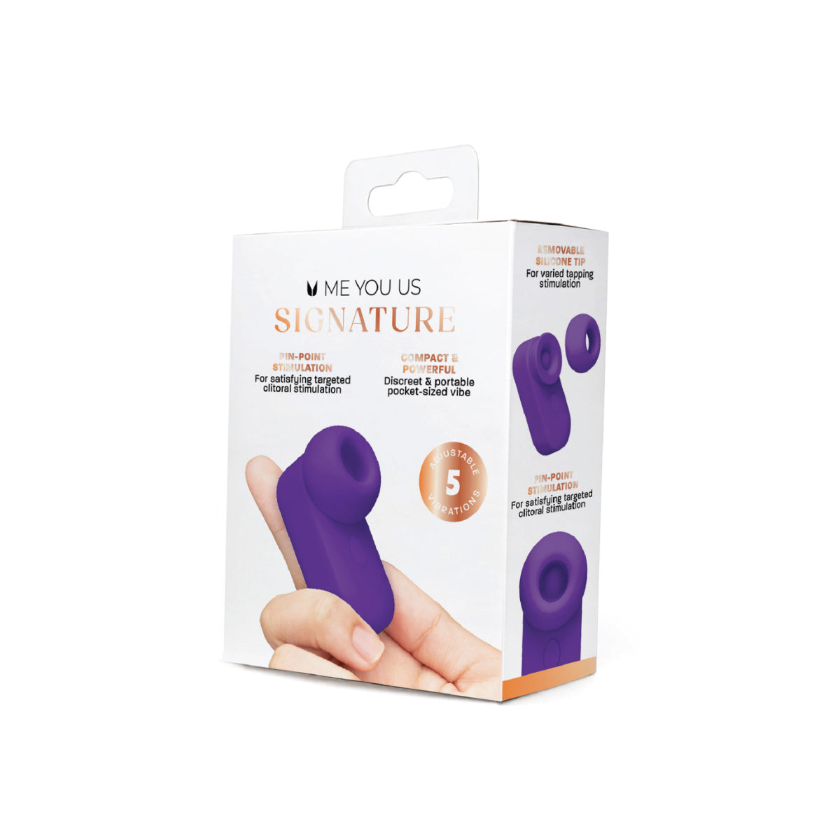 Me You Us Signature The Travel Tapper Vibrator Purple