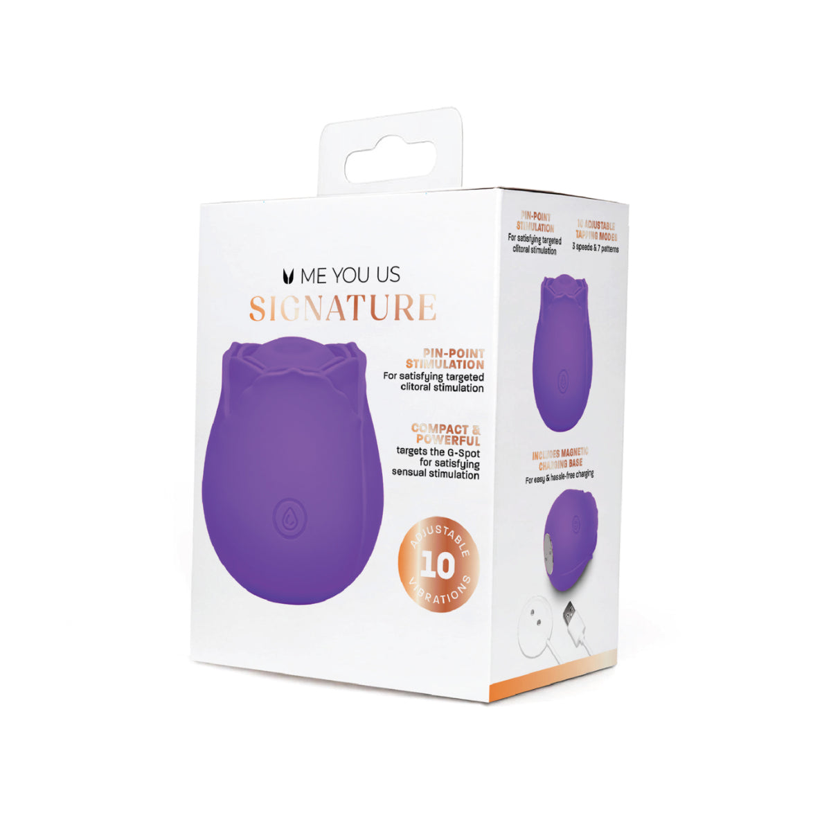 Me You Us Signature The Tapping Rosebud Vibrator Purple