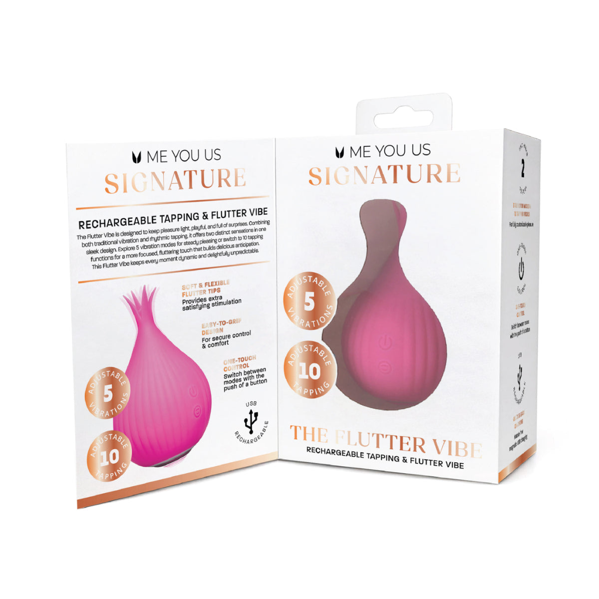 Me You Us Signature The Flutter Vibrator Pink