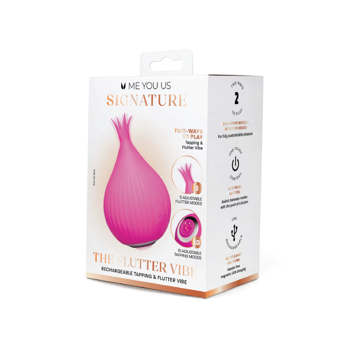 Me You Us Signature The Flutter Vibrator Pink