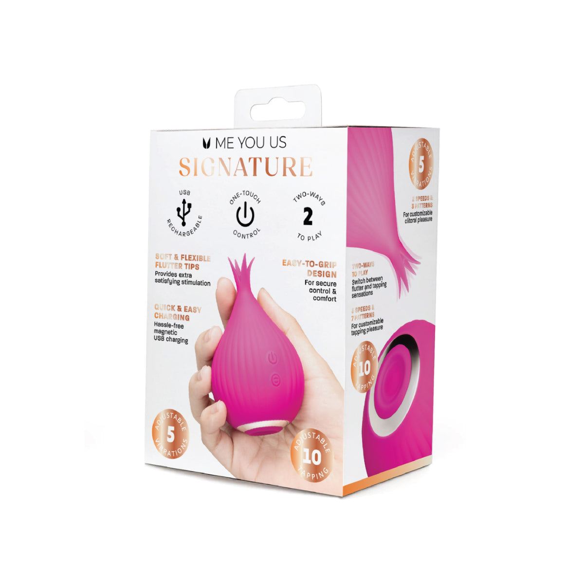 Me You Us Signature The Flutter Vibrator Pink