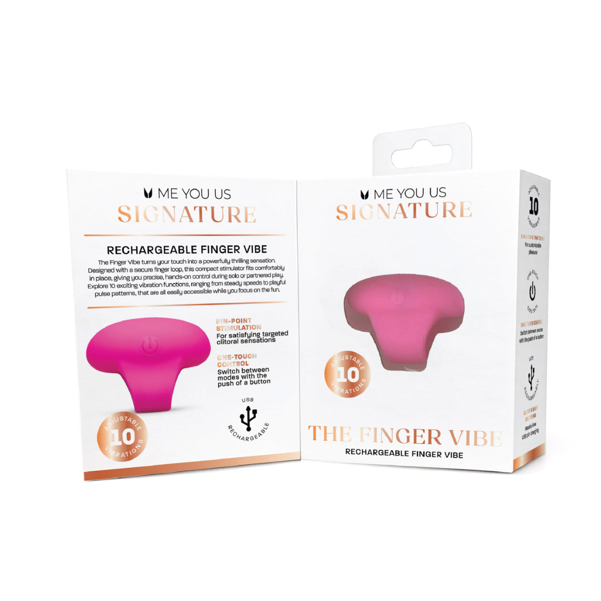 Me You Us Signature The Finger Vibrator Pink
