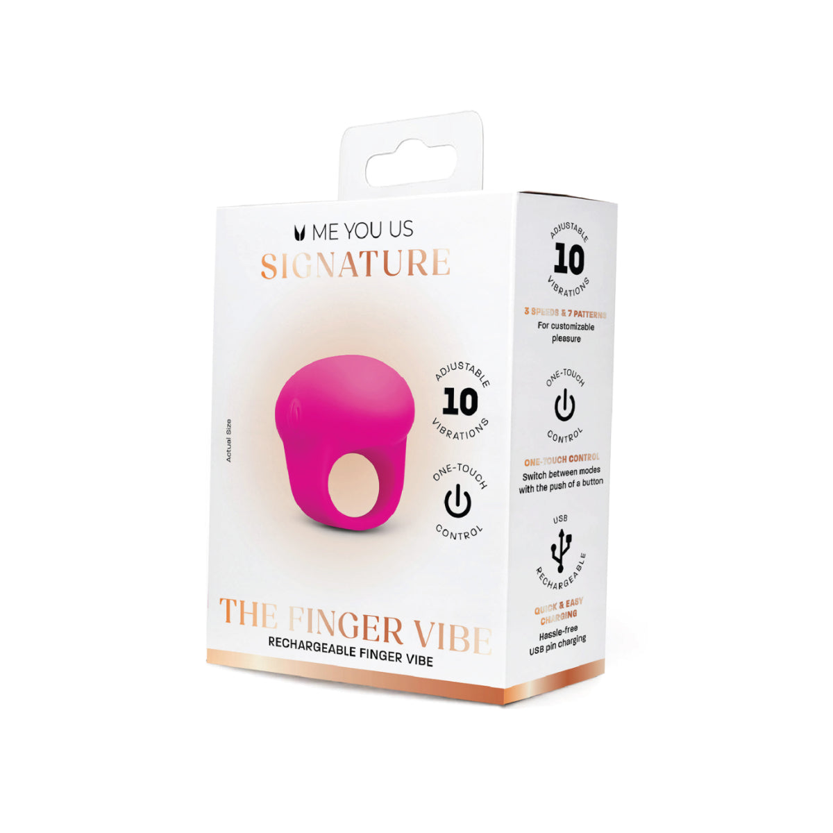 Me You Us Signature The Finger Vibrator Pink
