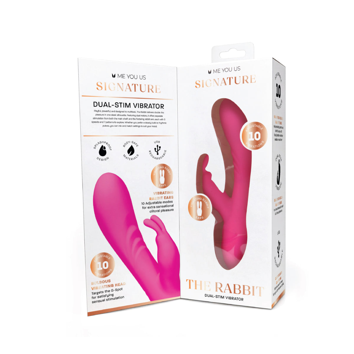 Me You Us Signature The Rabbit Vibrator Pink
