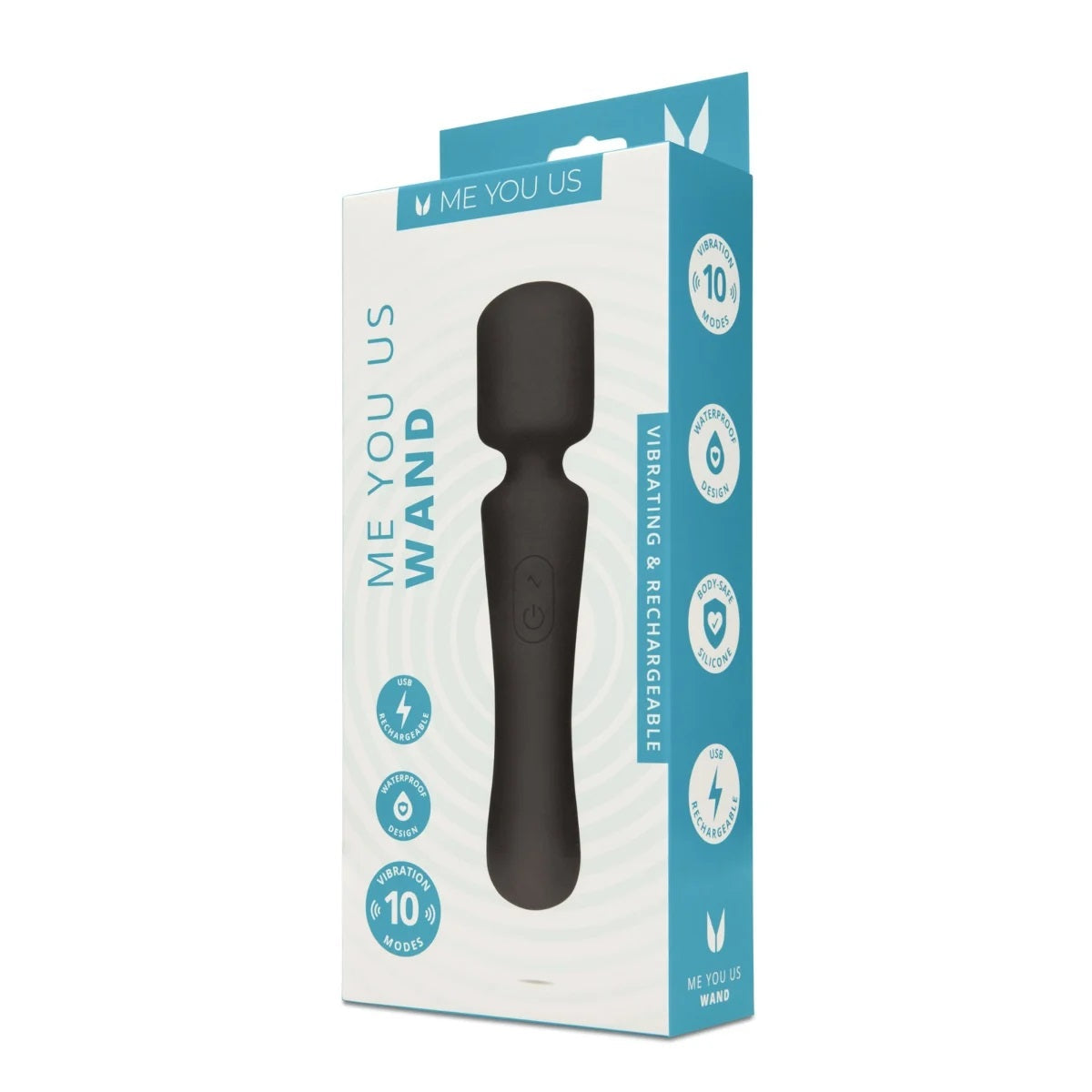 Me You Us Wand Vibrator Black
