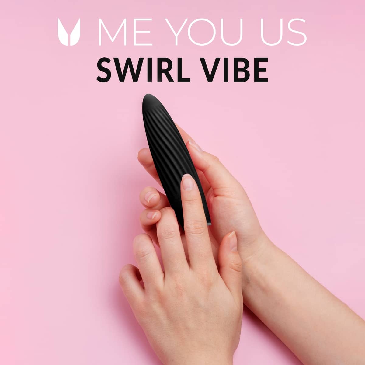 Me You Us Swirl Bullet Vibrator Black