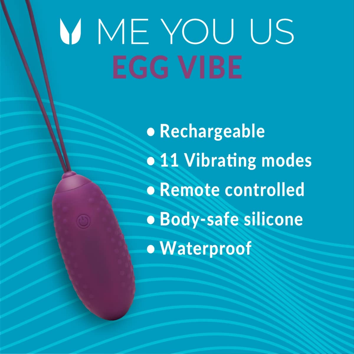 Me You Us Wireless Egg Vibrator Purple