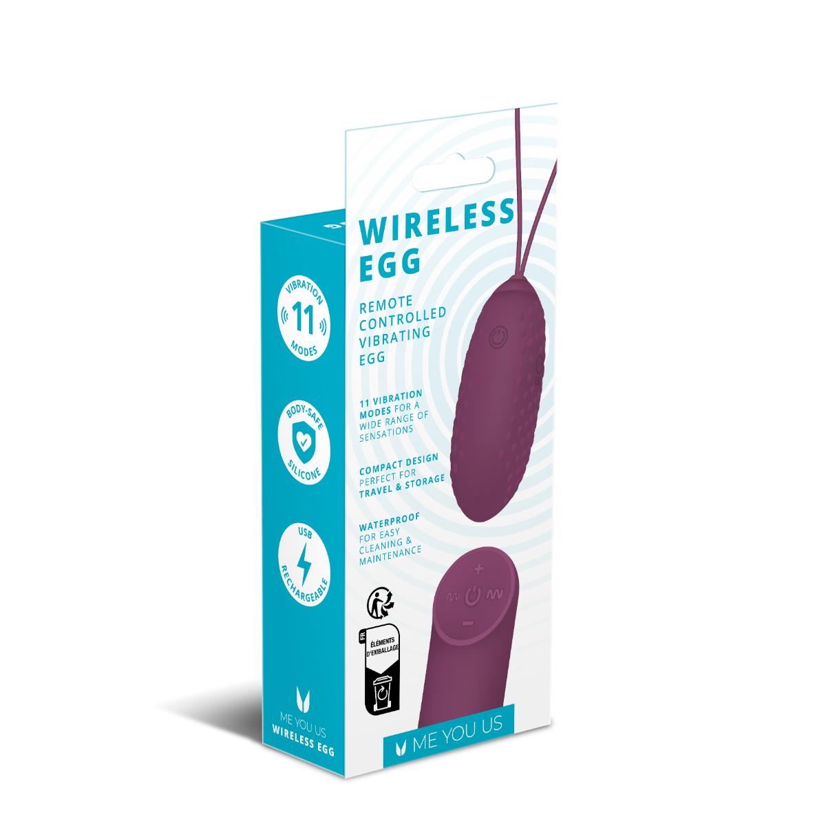 Me You Us Wireless Egg Vibrator Purple