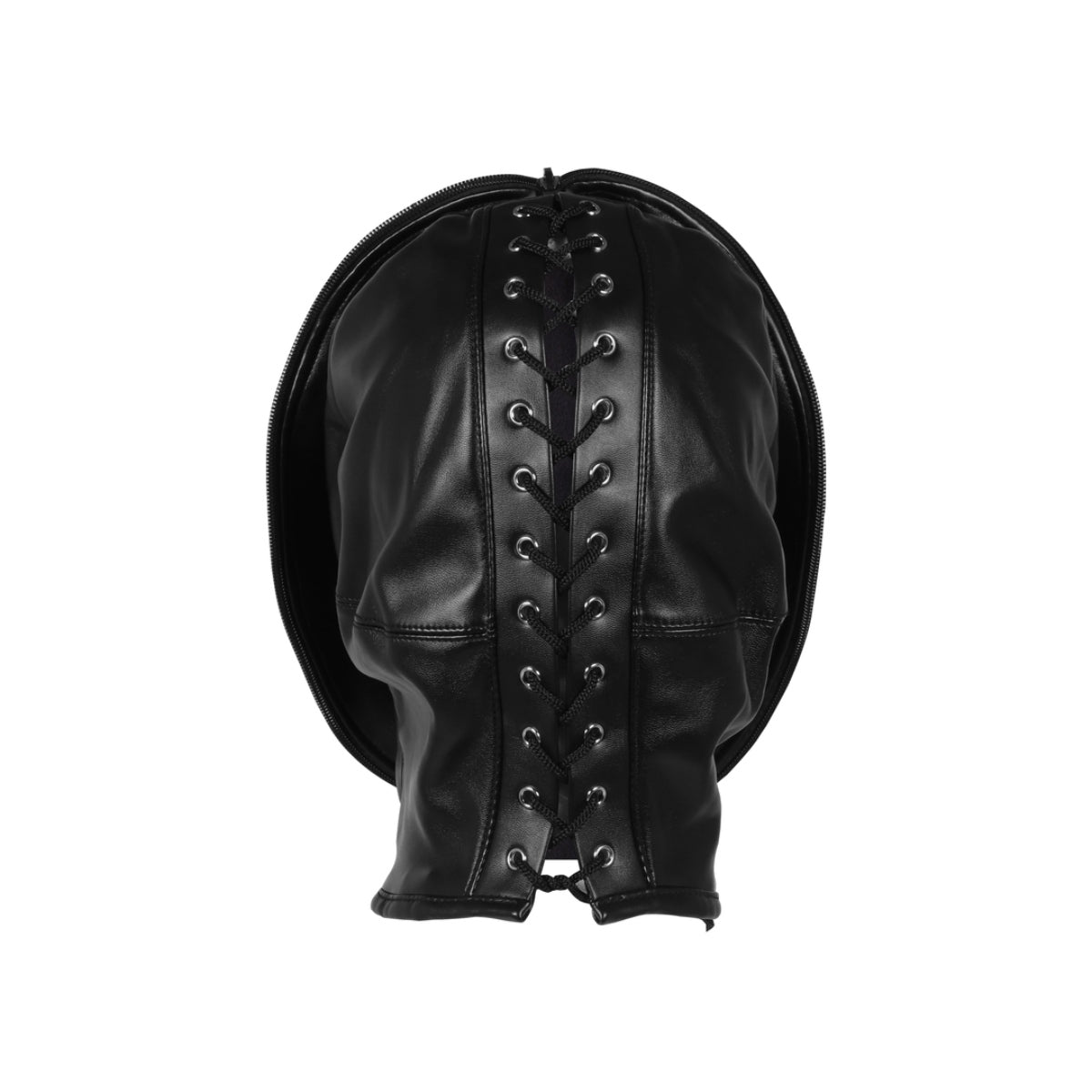 Ouch Xtreme Zip Up Bondage Mask Black