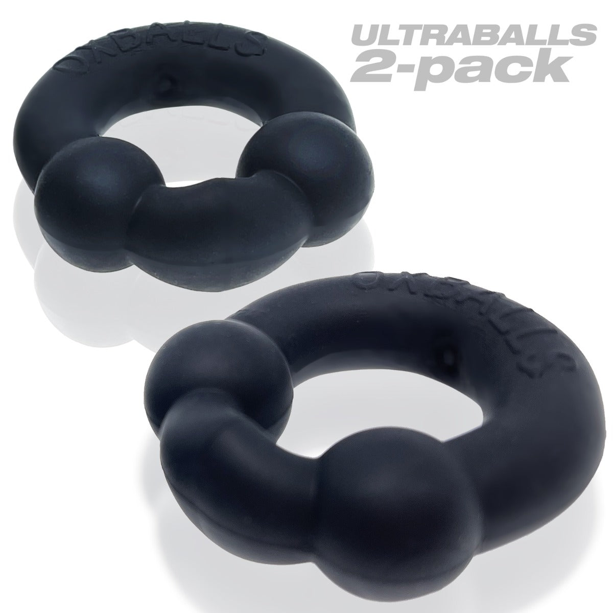 Oxballs Ultraballs Plus Silicone Cock Ring 2 Pack Special Edition Night