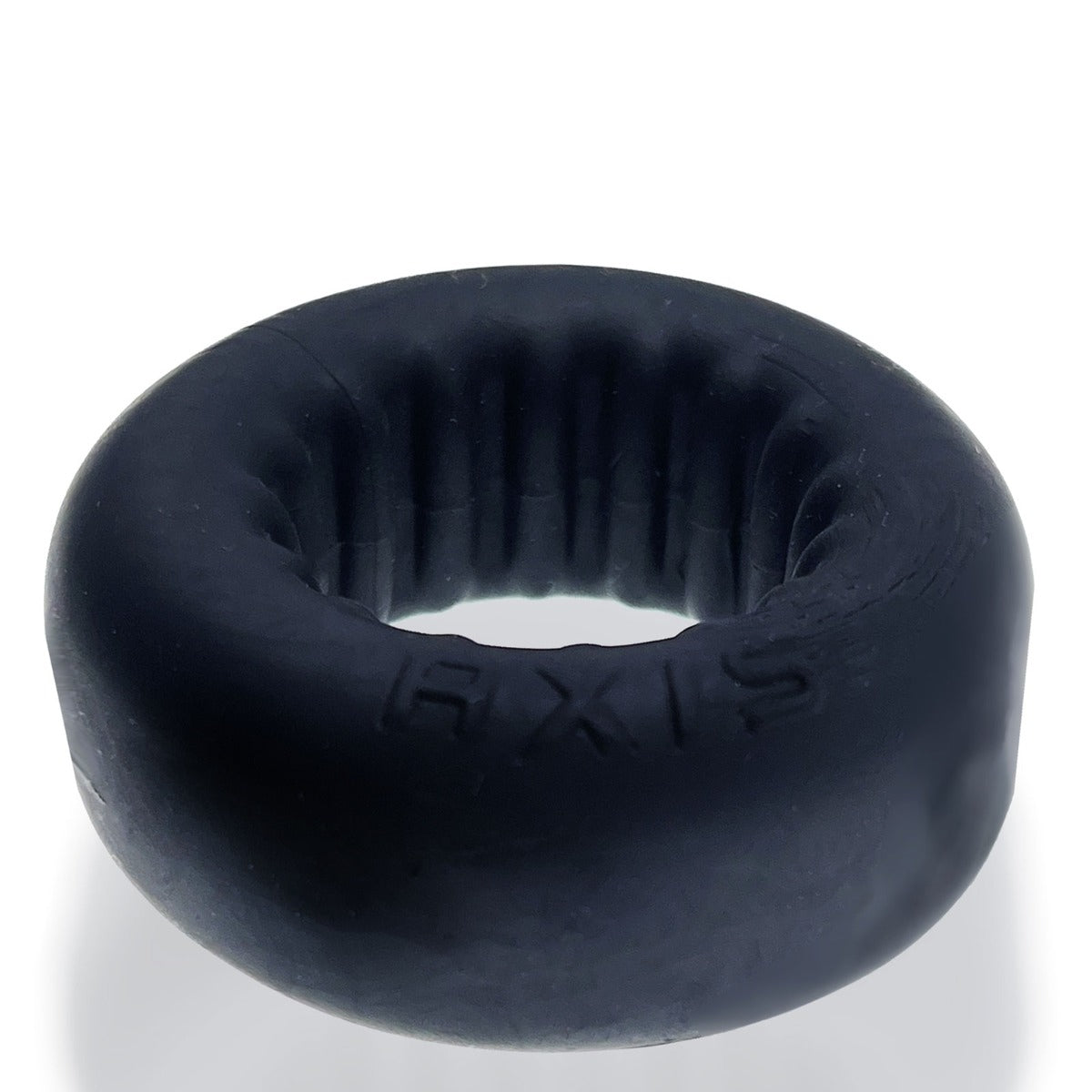Oxballs Axis Rib Griphold Cock Ring Black Ice