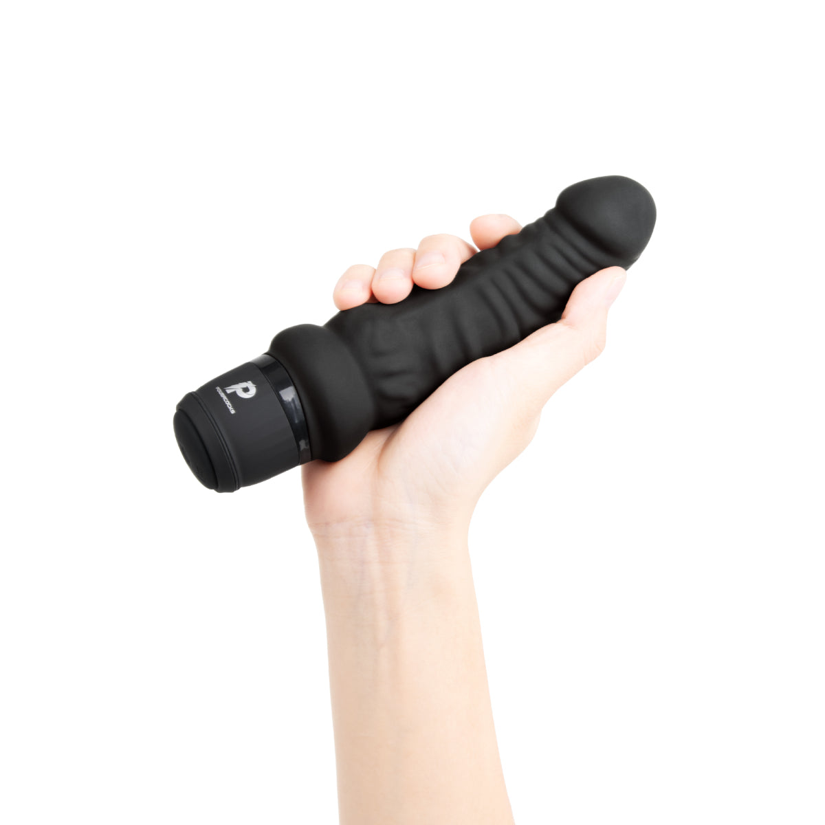 Powercocks Realistic Vibrator Black 6 Inch