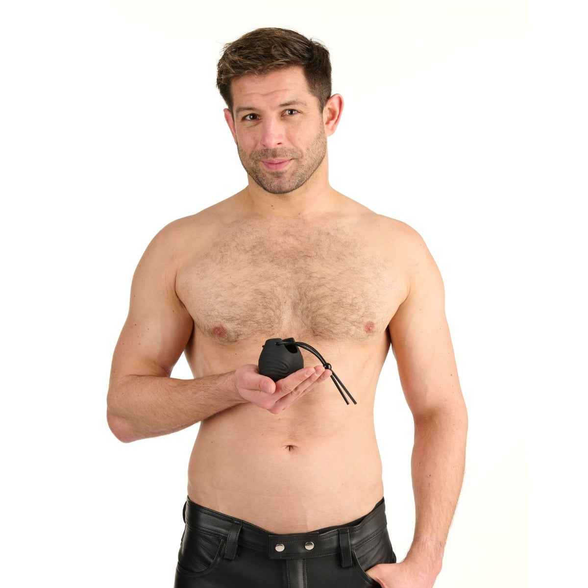Prowler RED Vibrating Silicone Ball Bag Black