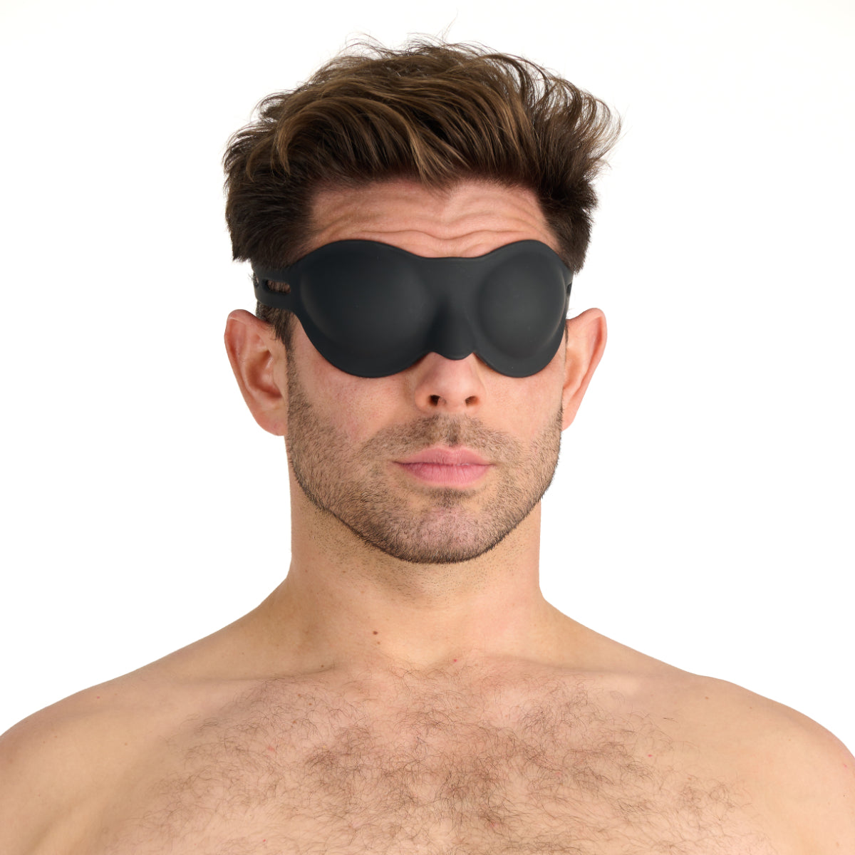 Prowler RED Silicone Full Blindfold Black