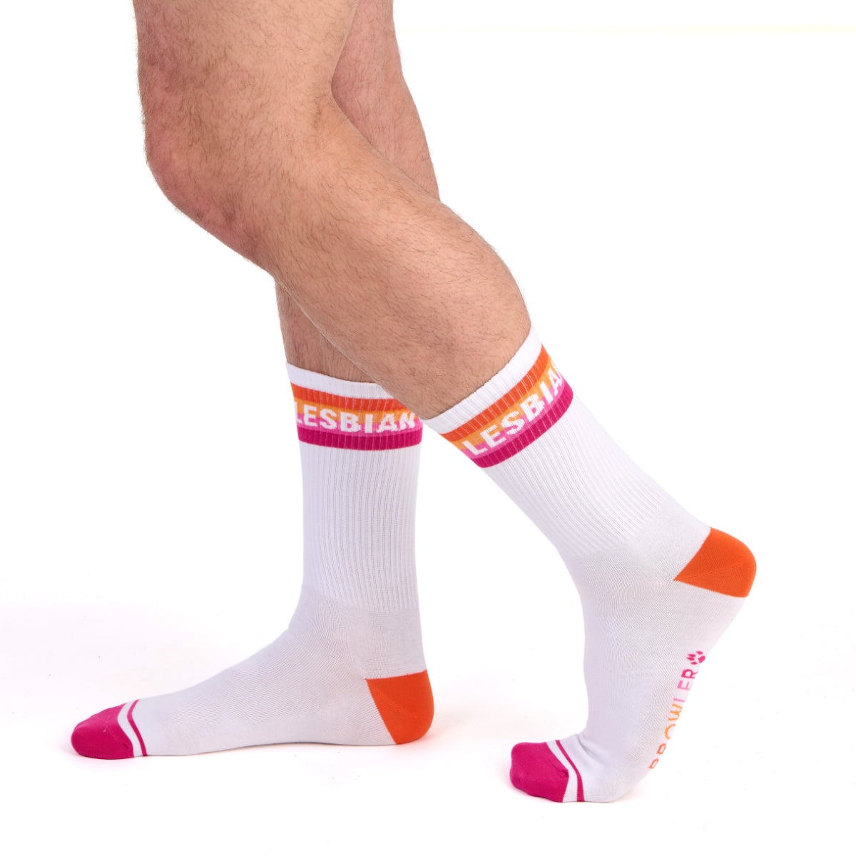 Prowler Lesbian Socks White Purple Orange
