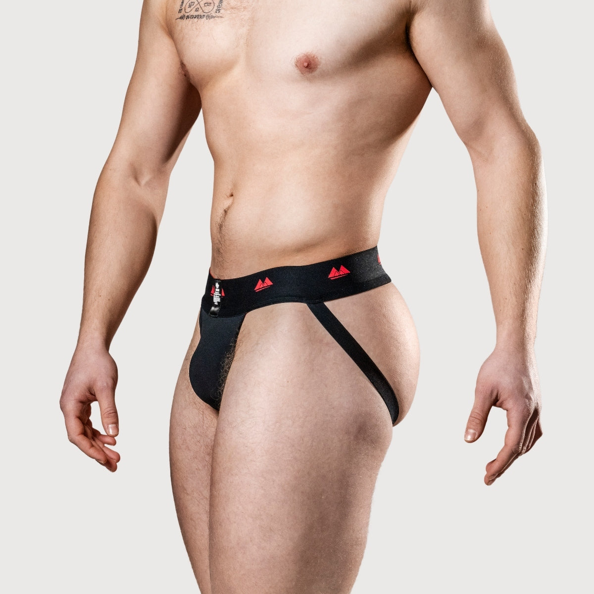 Meyer Marketing Limited Edition 2" Reversible Jock Strap Black Red