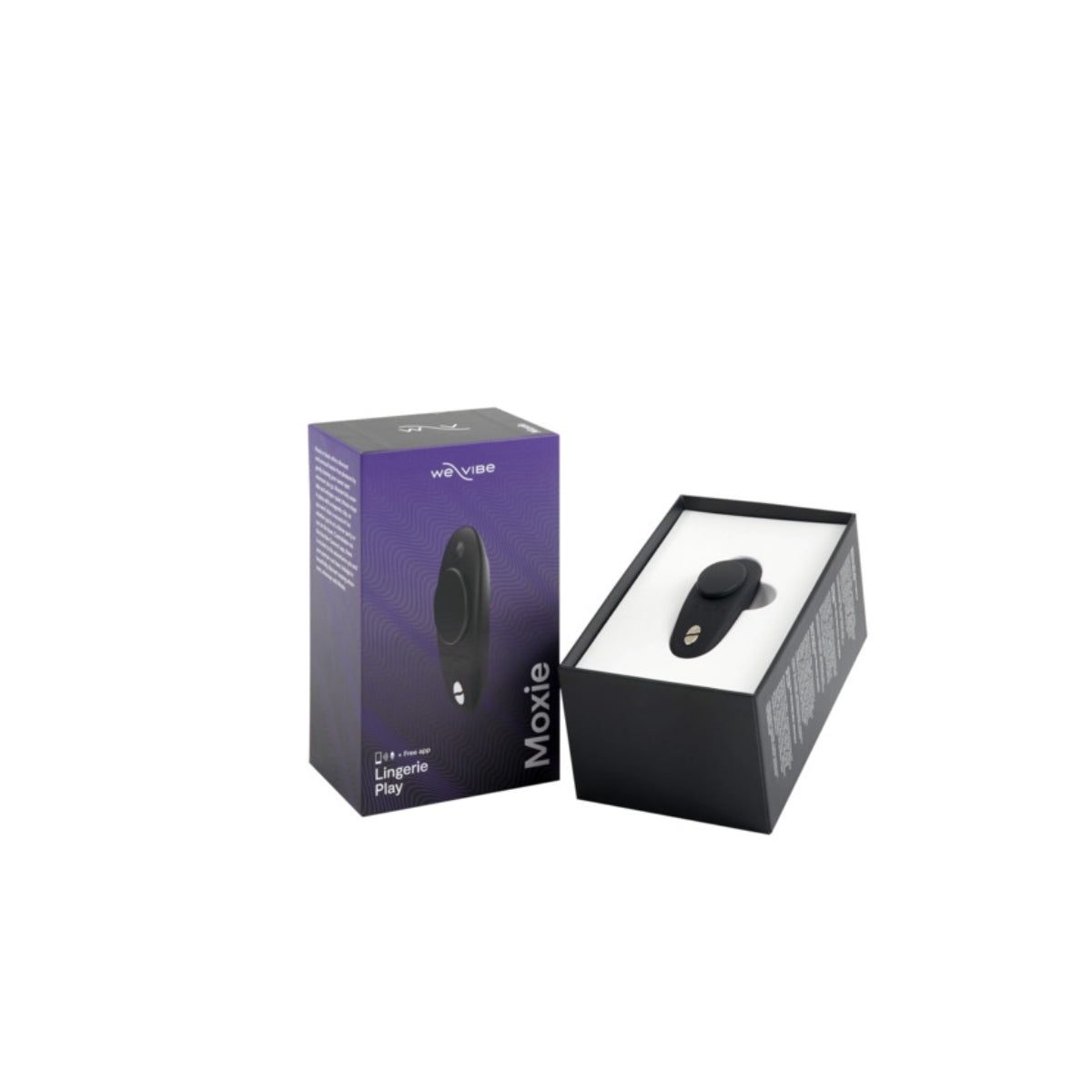 We-Vibe Moxie Plus Wearable Clitoral Vibrator Satin Black