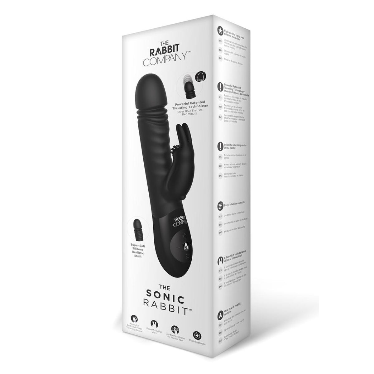 The Rabbit Company The Sonic Rabbit Vibrator Black
