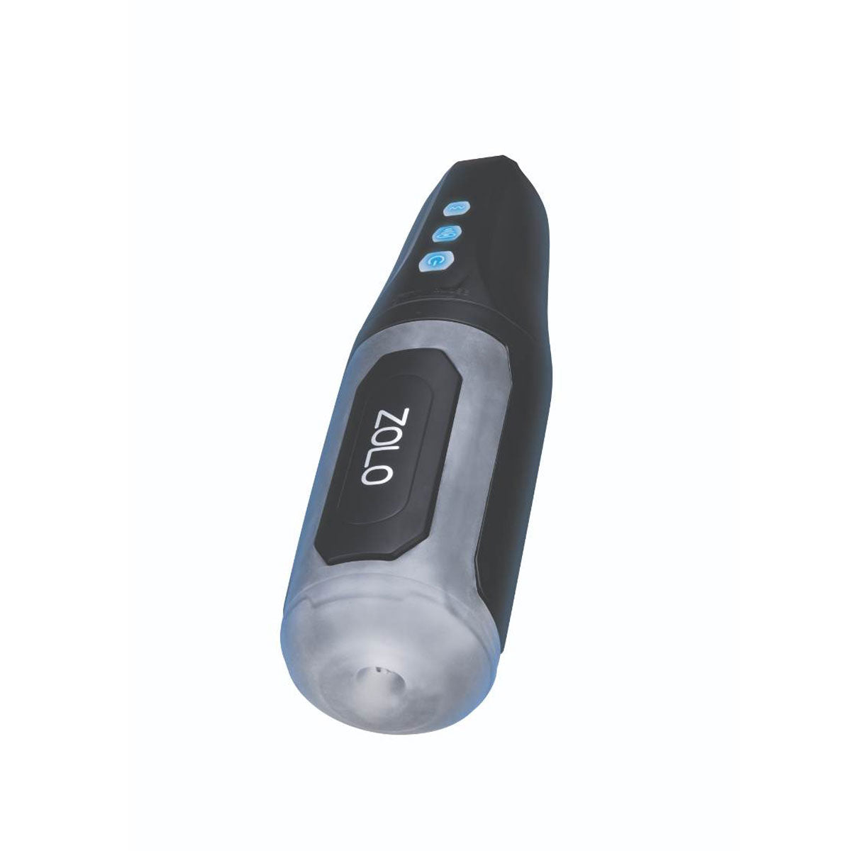 Zolo Suck & Squeeze One Touch Vibrating Blowjob Masturbator Black Clear