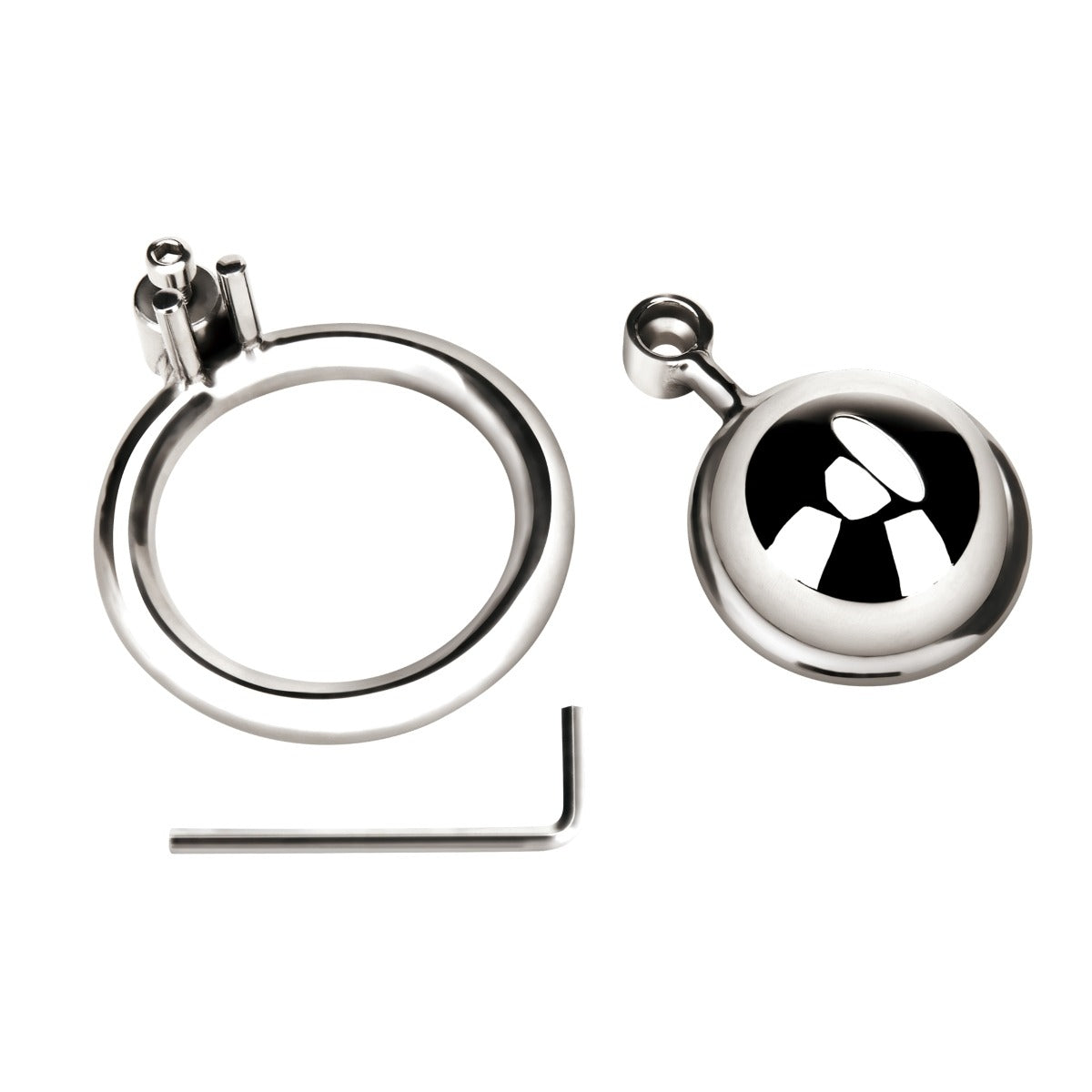 Blue Line Mini Cock Micro Chastity Cage Silver