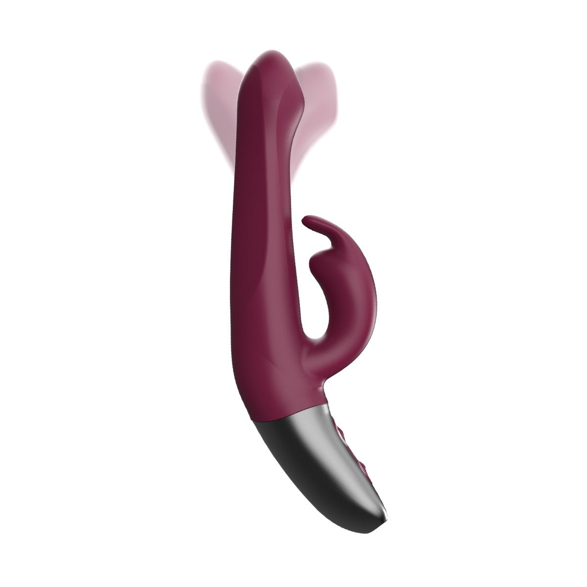 Titanz Rotating Rechargeable Rabbit With Clit Stimulation Purple 5 Inch