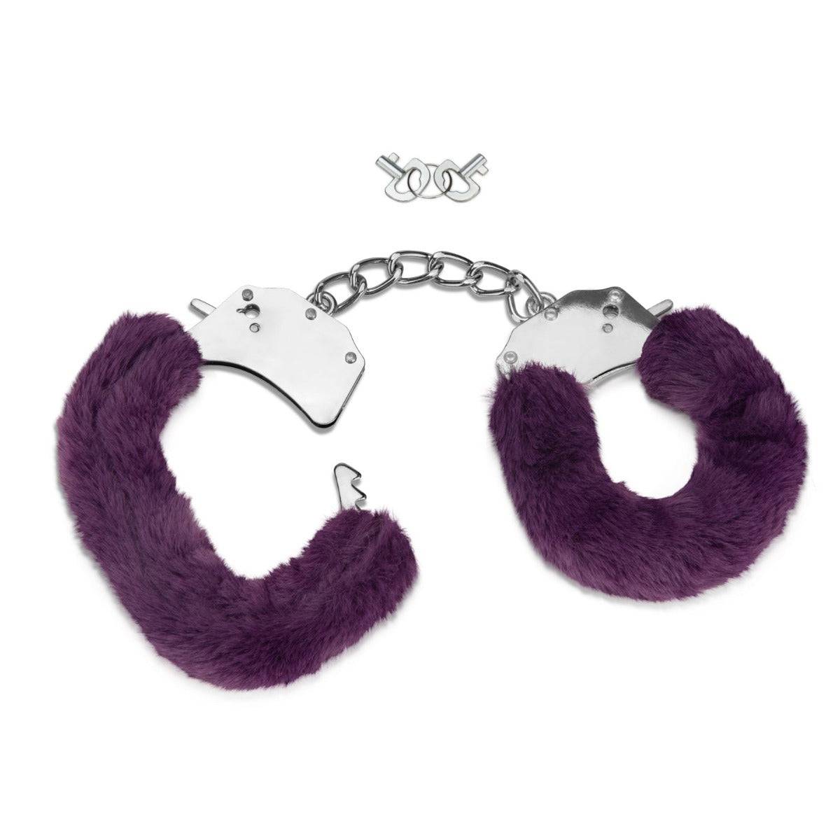 Me You Us Furry Handcuffs Purple - Simply Pleasure