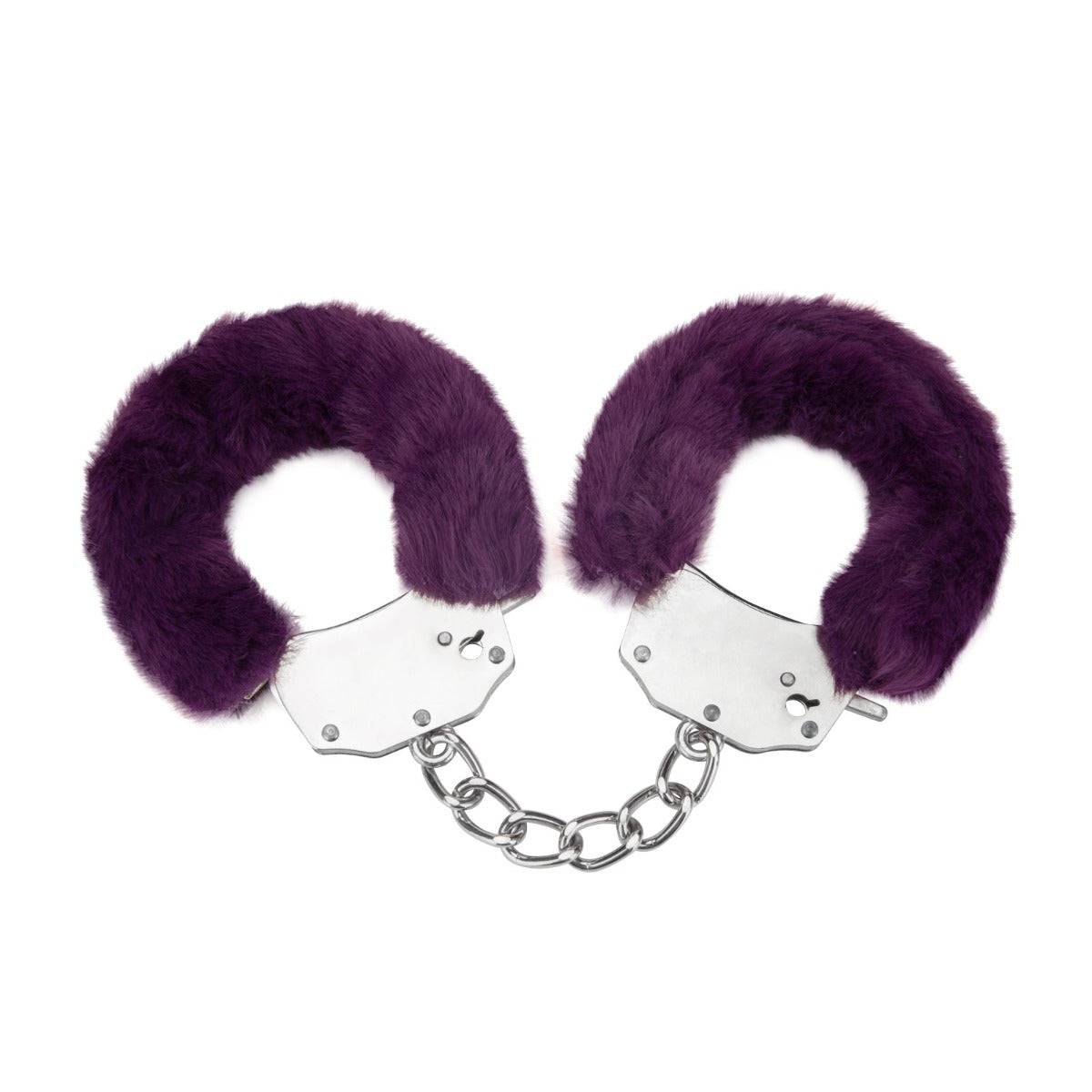 Me You Us Furry Handcuffs Purple - Simply Pleasure