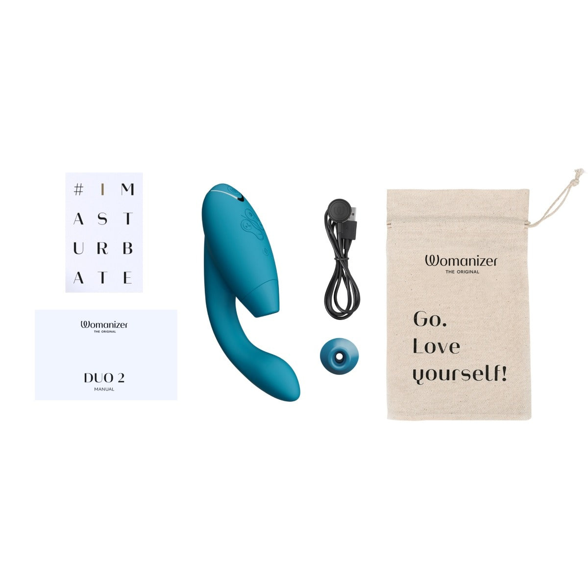 Womanizer Duo 2 Dual Clitoral And G-Spot Stimulator Petrol