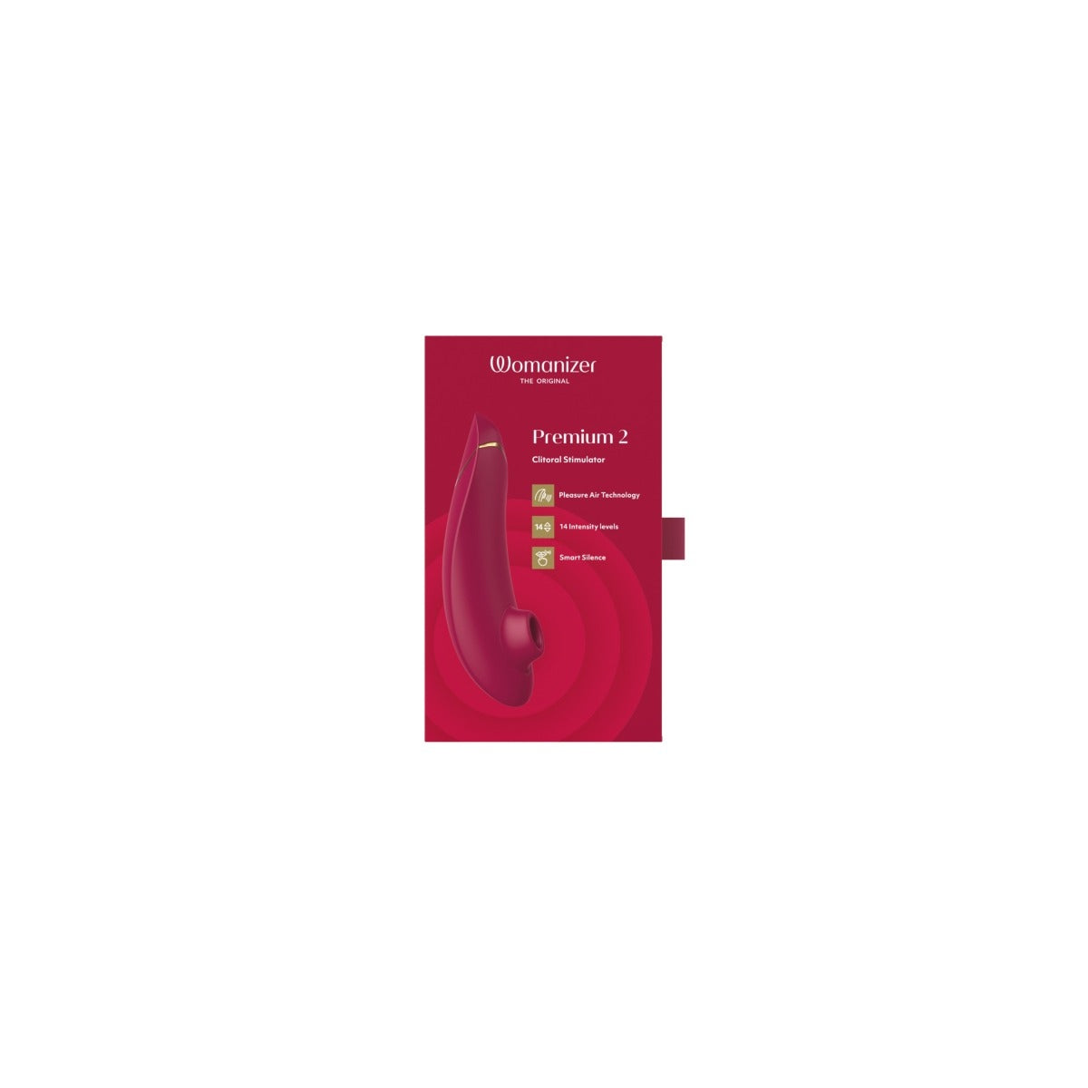 Womanizer Premium 2 Clitoral Stimulator Bordeaux