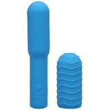 Pocket Rocket Elite Silicone Bullet Vibrator Sky Blue