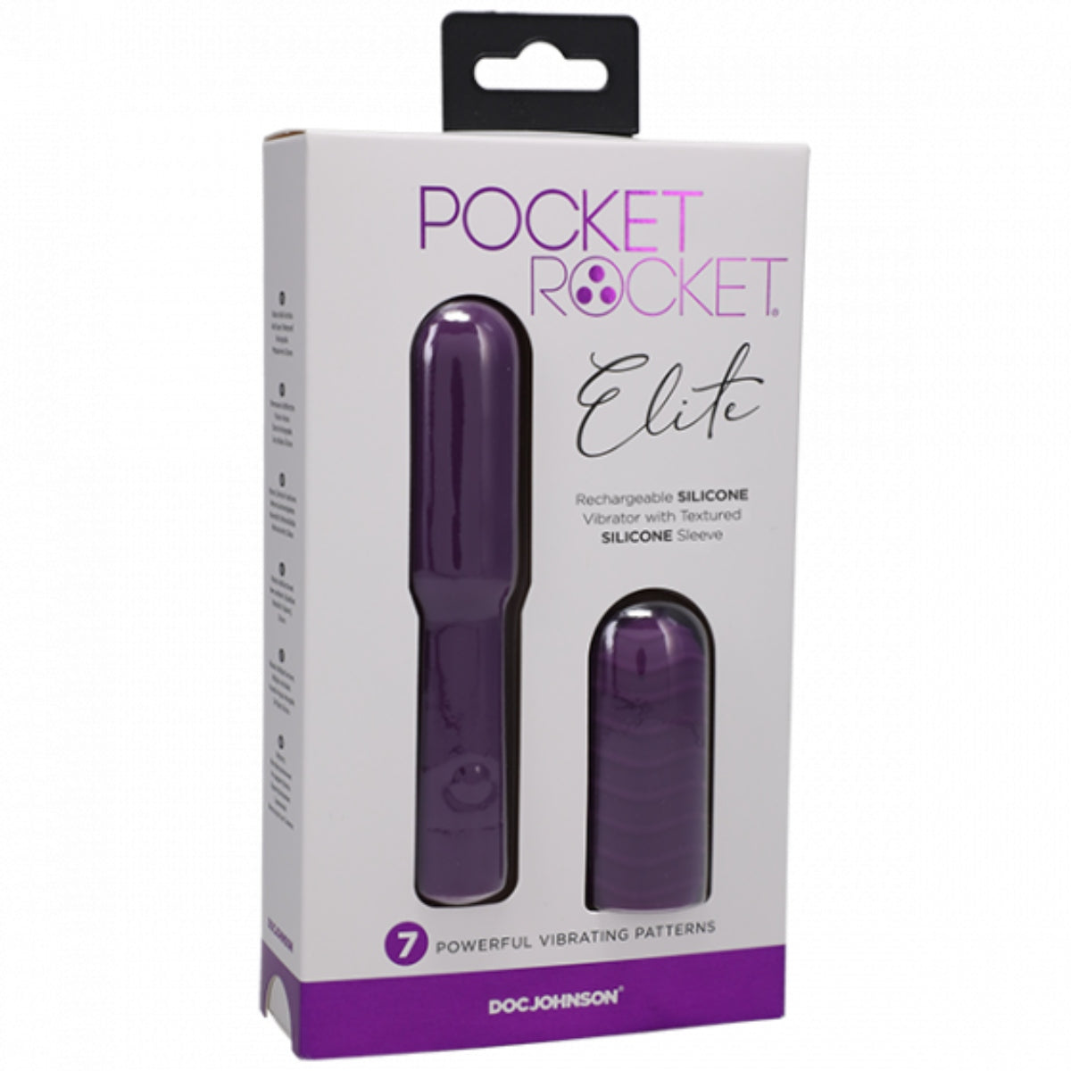 Pocket Rocket Elite Silicone Bullet Vibrator Purple