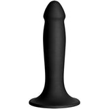 Vac-U-Lock Smooth Silicone Dildo Black 6.5 Inch