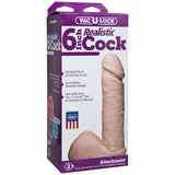 Doc Johnson Realistic Cock Vac-U-Lock White 6 inches
