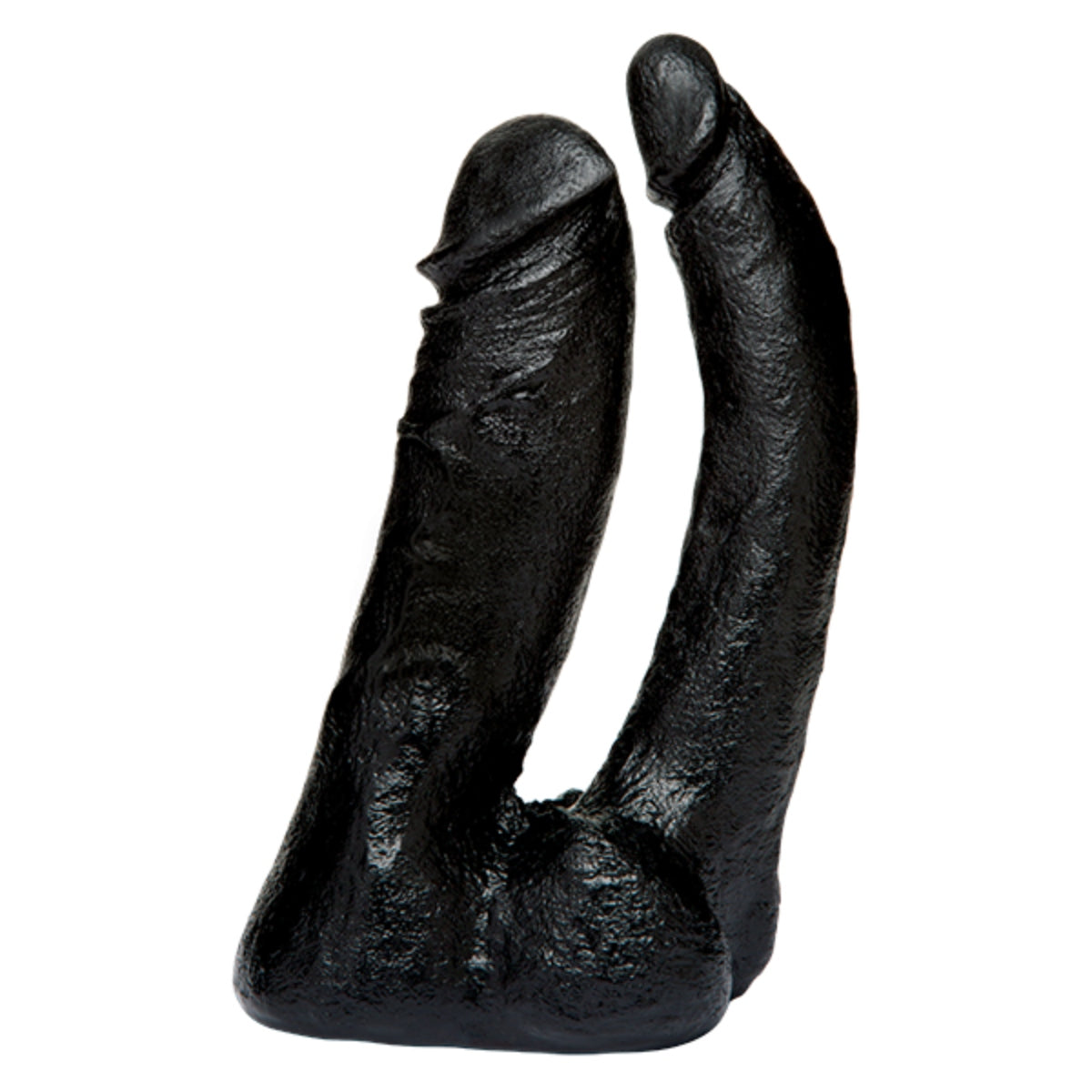 Vac-U-Lock Code Black The Naturals Double Penetrator Dildo Black 6 Inch