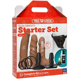 Vac-U-Lock Dual Density Strap-On Starter Set Brown