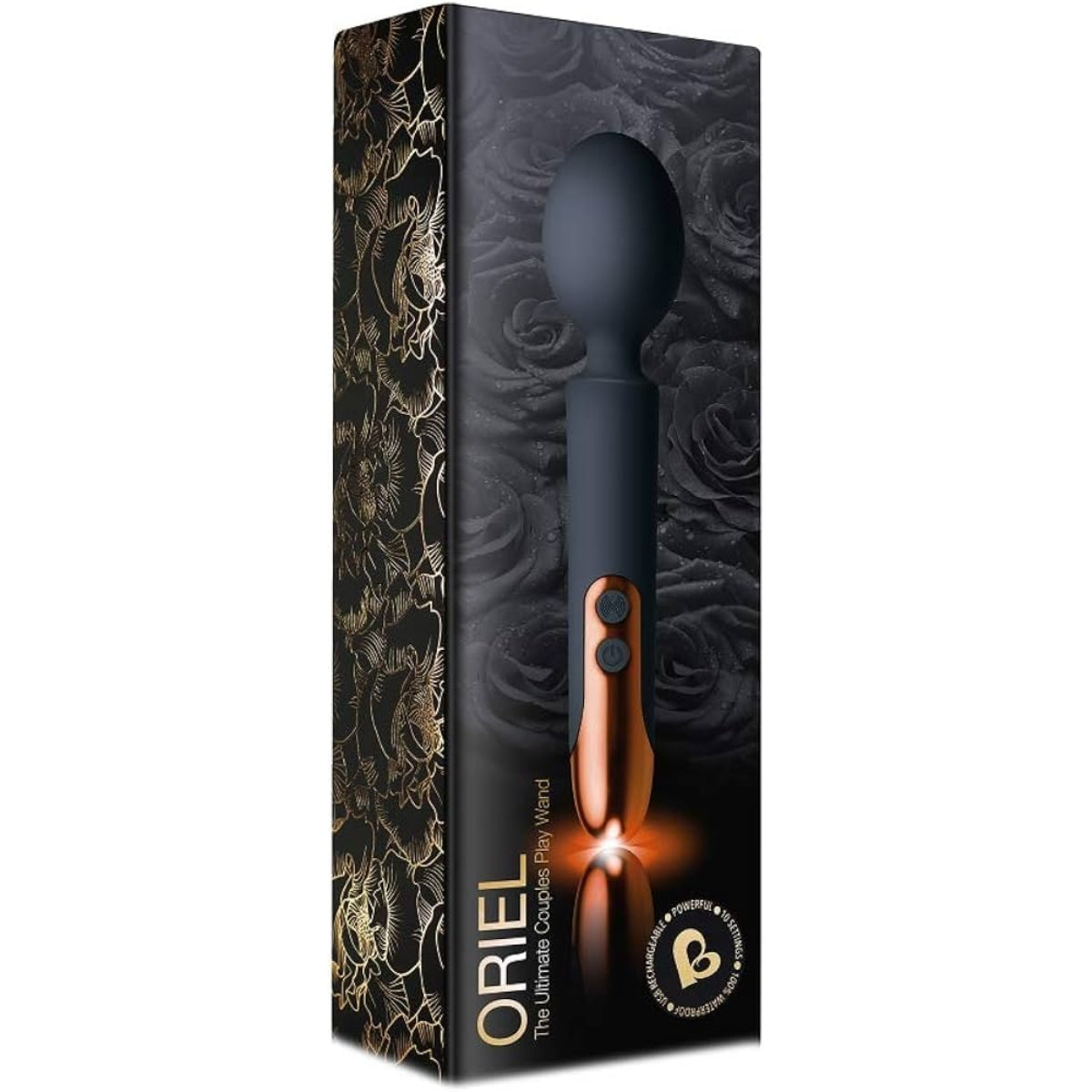 Rocks Off Oriel Rechargeable Wand Vibrator Black