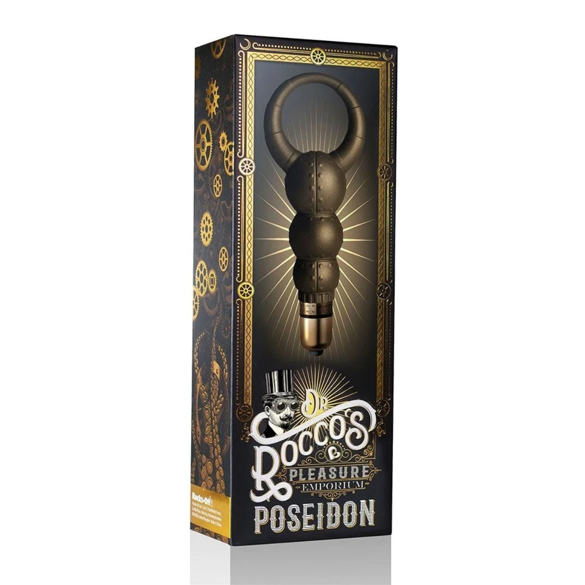 Rocks Off Dr. Rocco's Pleasure Emporium Poseidon Cock Ring Metallic Gold