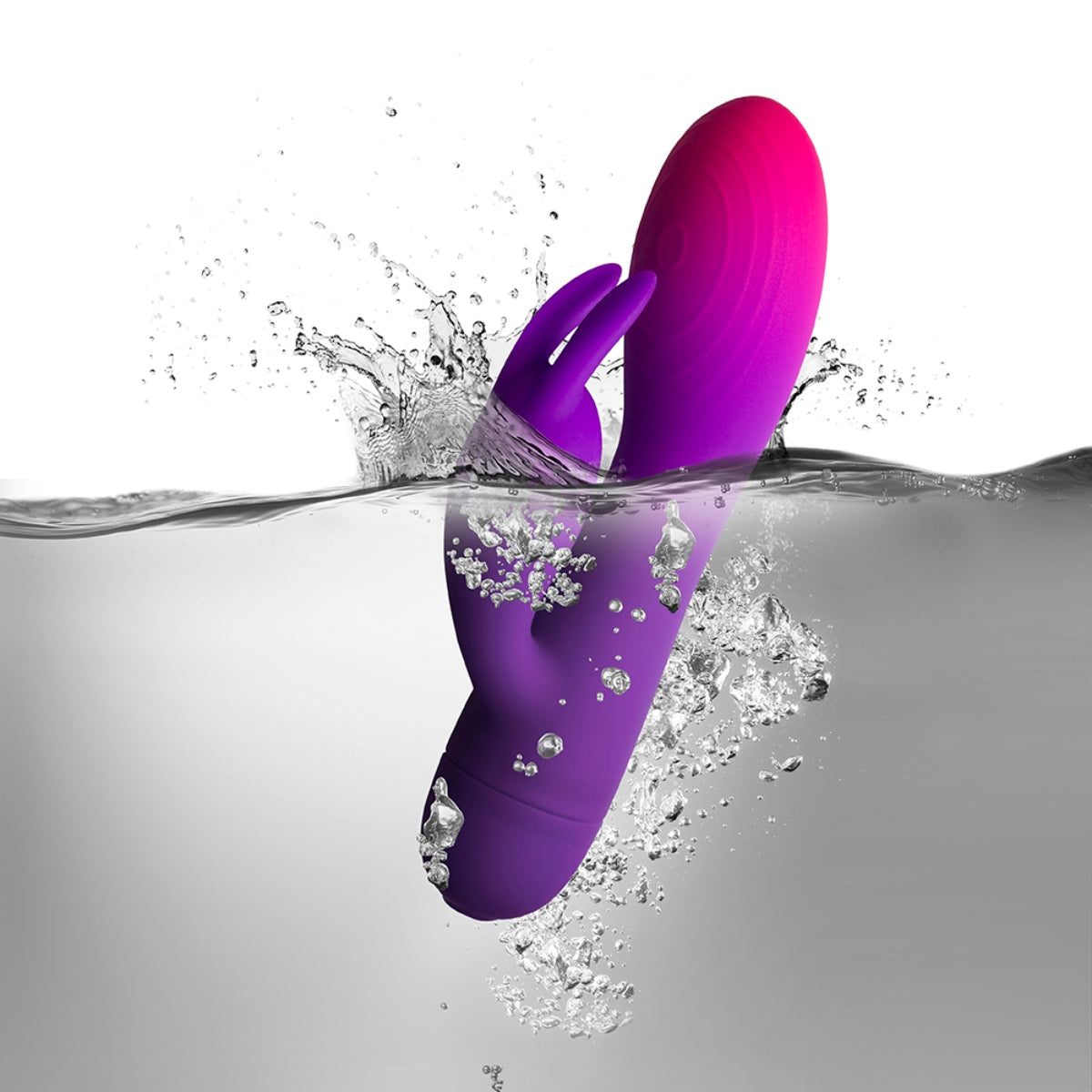 Rocks Off Glo-Girl Rabbit Vibrator Purple Pink