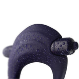 You Love Me Hold Me Vibrating Cock Ring Navy Blue