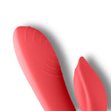 You Love Me Love Me Vibrator & Cock Ring Set Red Black