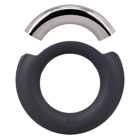 Fort Troff Pinch Zero Cock Ring Black Silver