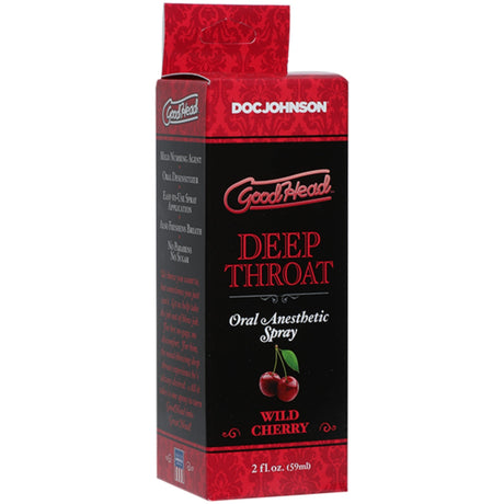 GoodHead Deep Throat Oral Anesthetic Spray Wild Cherry 2oz
