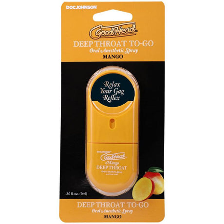 GoodHead Deep Throat To Go Spray Mango 30oz