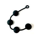 Brutus Pearls Silicone String Of Pearls Black Large 50mm