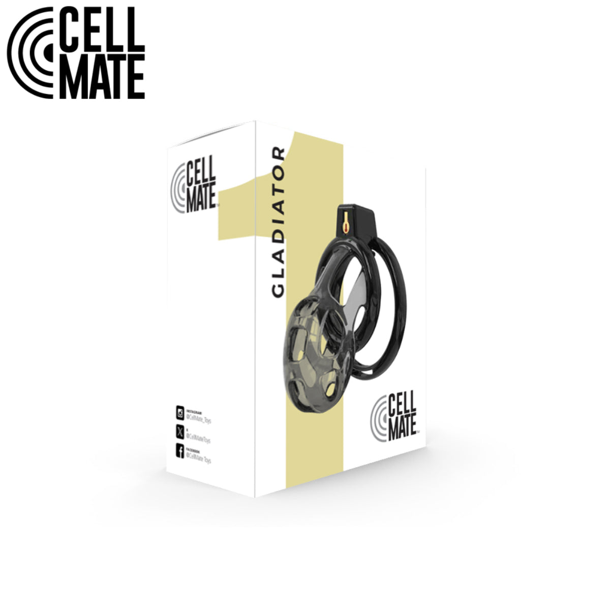 Cellmate Gladiator Soft Chastity Cage Size 1 Black